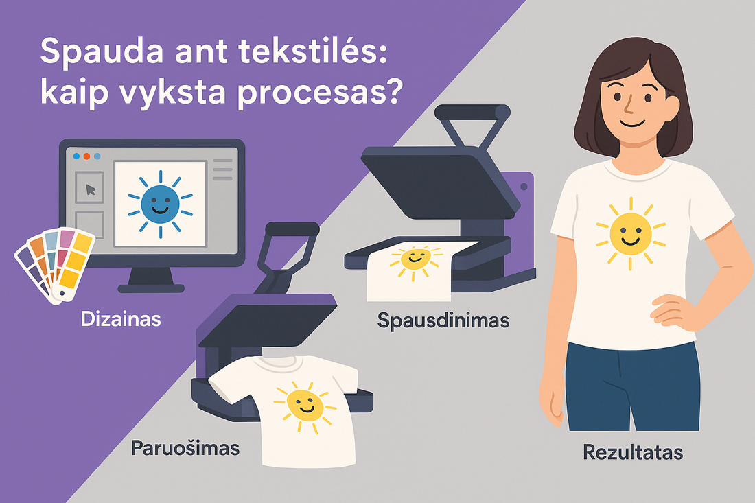 Spauda ant tekstilės: kaip vyksta procesas?