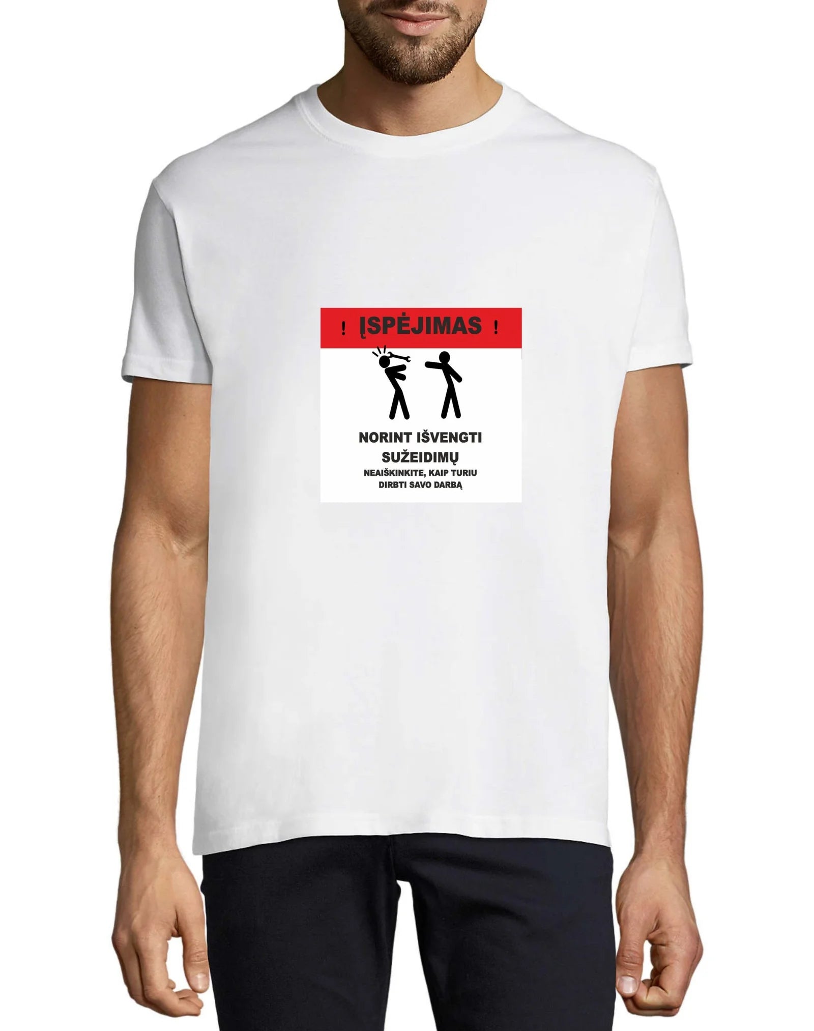 Unisex Marškinėliai „Įspėjimas“