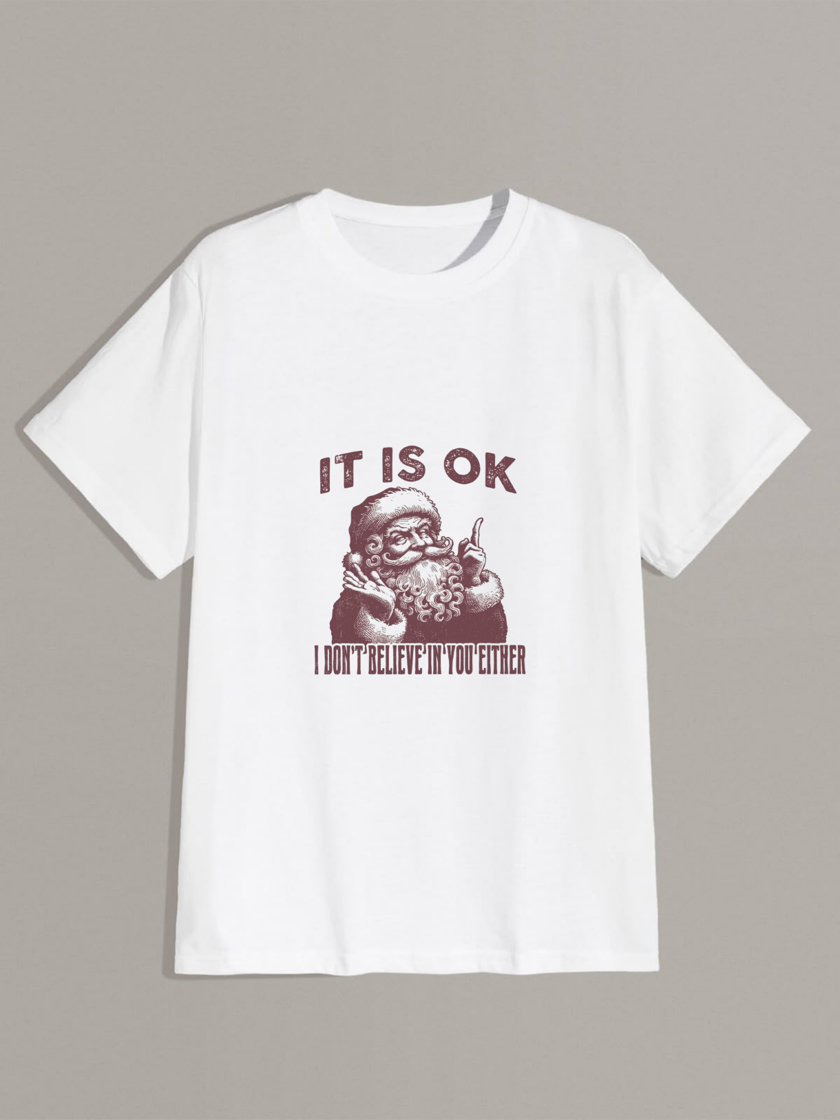 UNISEX MARŠKINĖLIAI "i don't believe in xmas"