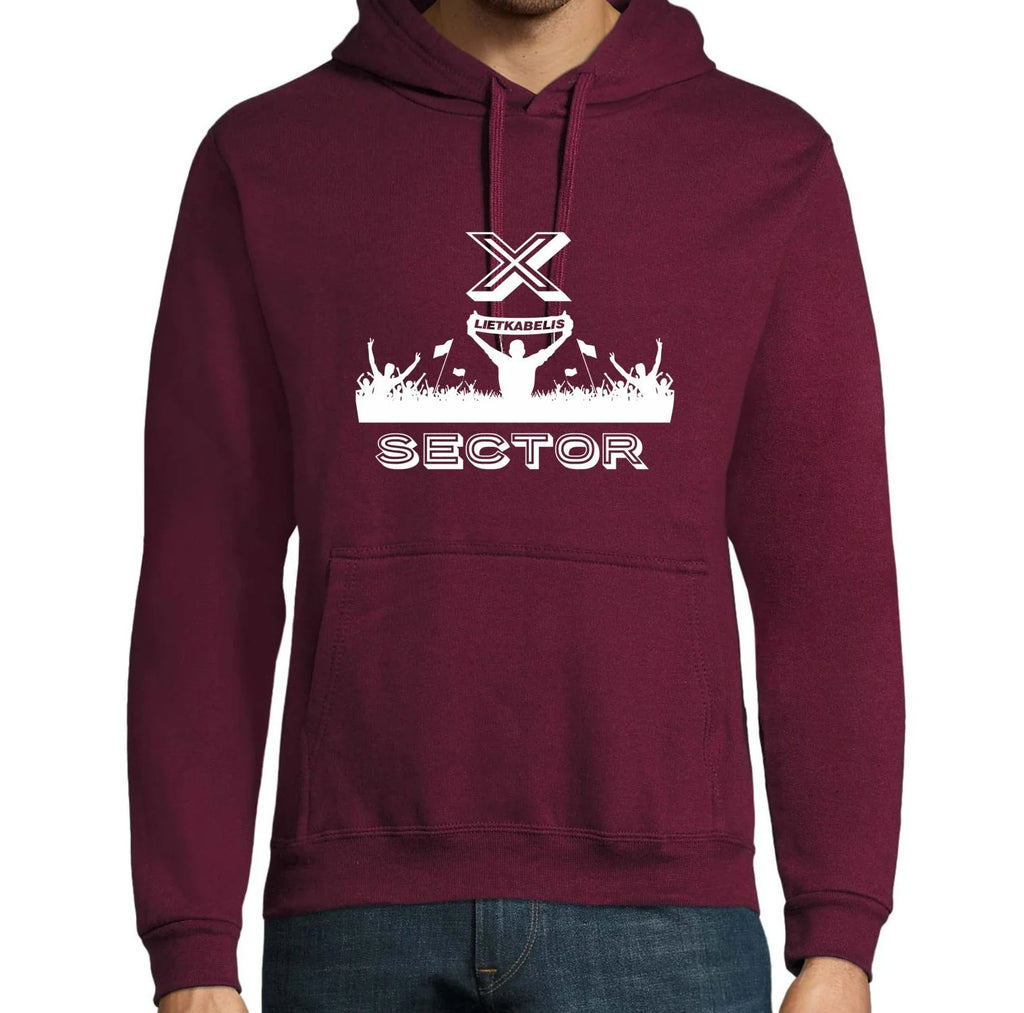 XSECTOR Bordo Džemperis su Kapišonu (Unisex)