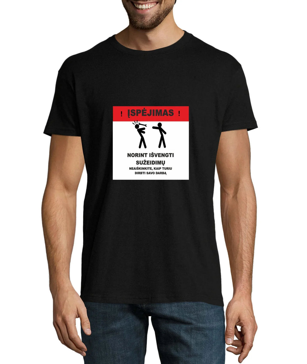 Unisex Marškinėliai „Įspėjimas“